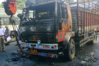 Bike and Lorry accident