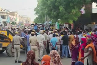 kiosks demolished in Hanumangarh