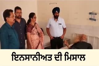 Swati a senior doctor in Hoshiarpur operated on a 70 year old man
