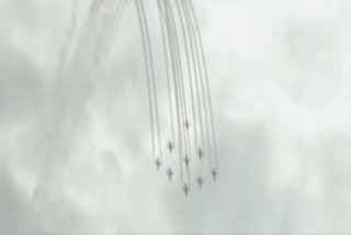 IAF Surya Kiran Aerobatic Show Held In Bhubaneswar