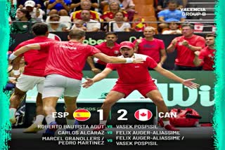 Davis Cup  Number one Alcaraz lost to Auger  Felix Auger Aliassime  Carlos Alcaraz  डेविस कप  नंबर एक अल्कराज ऑगर से हार गया  फेलिक्स ऑगर अलियासिम  कार्लोस अल्काराज