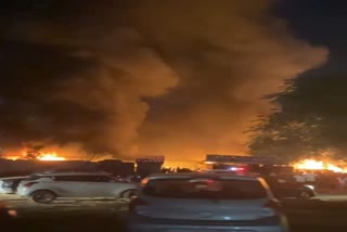 Fire Broke Out In Gurgram Furniture Market