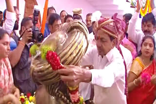 KCR inaugurates Banjara Bhavans