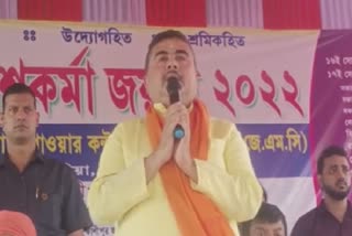 Suvendu Adhikari criticises police officers during Vishwakarma Puja speech