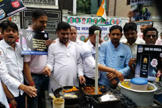 Indian Youth Congress celebrates Narendra Modi Birthday as Unemployment Day in Kolkata