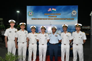 United States Coast Guard Ship arrived in Chennai