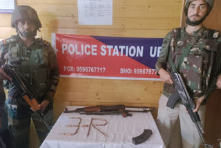 Joint parties of Baramulla Police & Army seizes AK74 and ammunition