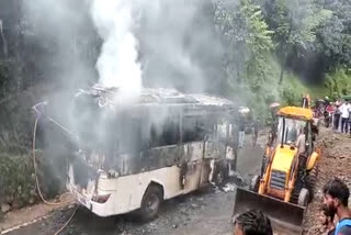 Fire in the bus of Gujaratis who came on Chardham Yatra