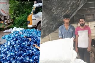 Pathanamthitta  drug hunt in Pathanamthitta  Massive drug hunt  30 lakh worth of tobacco products were seized  30 lakh worth of tobacco products  tobacco products were seized  പത്തനംതിട്ടയില്‍ വന്‍ ലഹരി വേട്ട  യോദ്ധാവ് പദ്ധതി  ഹാൻസ്  ഹാൻസ് പായ്ക്കറ്റുകള്‍  ലോറി ഡ്രൈവറെയും സഹായിയെയും അറസ്റ്റ് ചെയ്‌തു  പത്തനംതിട്ട  ഡാൻസാഫ്  സ്വപ്‌നിൽ മധുകർ മഹാജൻ ഐ പി എസ്