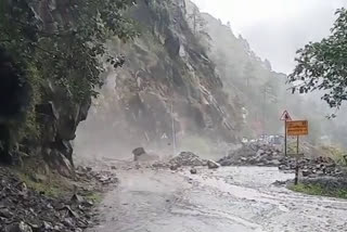 Gangotri National Highway blocked due to landslide in Uttarkashi