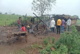 Fierce fire in the house in Betul