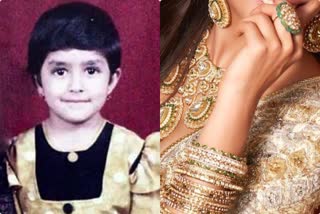 Mrunal thakur child hood photos viral