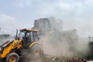 BULLDOZER ACTION IN FARIDABAD