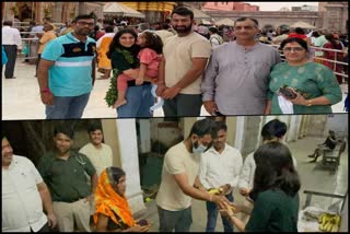 cheteshwar pujara worship in vishwanath temple