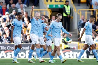 premier league news  manchester city vs wolves  മാഞ്ചസ്റ്റര്‍ സിറ്റി  ഇംഗ്ലീഷ് പ്രീമിയര്‍ ലീഗ്  Tottenham vs Leicester city  ടോട്ടൻഹാം  English Premier league  Manchester city  Manchester city defeated wolves  premier league updates  ഹാലന്‍ഡ്  Erling Haaland  ജാക് ഗ്രീലിഷ്  എര്‍ലിംഗ് ഹാലന്‍ഡ്  son hueng min  tottenham hotspur  Leicester city  harry kane