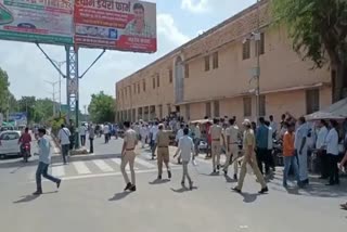 firing outside Nagaur court
