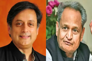 Congress President election  Shashi Tharoor vs Ashok Gehlot  കോണ്‍ഗ്രസ് അധ്യക്ഷ പദവി തെരഞ്ഞെടുപ്പ്  ഏറ്റുമുട്ടാന്‍ അശോക് ഗെലോട്ടും ശശി തരൂരും  അശോക് ഗെലോട്ടും ശശി തരൂരും  ഒക്‌ടോബര്‍ 17 ന് തെരഞ്ഞെടുപ്പ്  രാജസ്ഥാന്‍ മുഖ്യമന്ത്രി അശോഖ് ഗെലോട്ട്  Rajasthan Chief Minister Ashok Gehlot  തിരുവനന്തപുരം എംപി ശശി തരൂര്‍  Thiruvananthapuram MP Shashi Tharoor