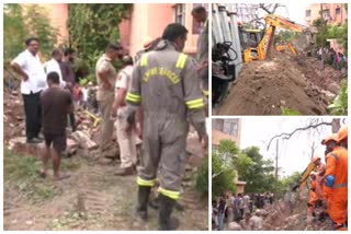 wall collapses in Noida