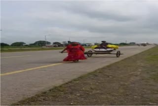 woman bullock cart viral video