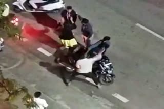 Youths assaulted a bike rider in Bengaluru