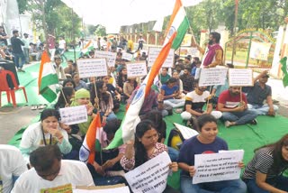 Indore students Bharti satyagraha