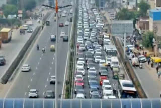 Over 7 km long traffic jam on Delhi-Jaipur expressway