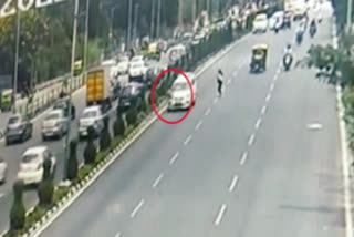 Speeding car hits pedestrian in Bengaluru; CCTV captures mishap