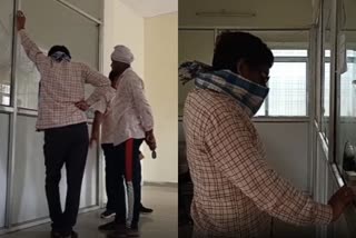 mla rajesh prajapati raids lokseva kendra in chhatarpur