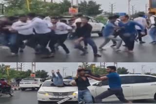 fight between two college groups