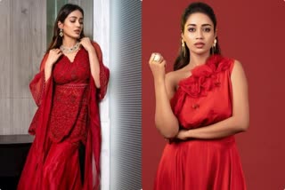 Heroine Niveda pethuraj Red dress hot gallery