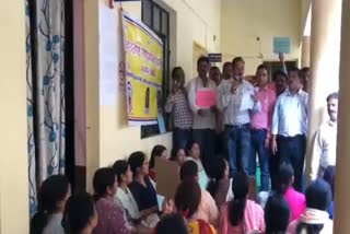 Teachers protested demanding promotion in chamoli