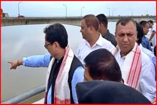 Kiren Rijiju visited new Kaliabhomora Bridge
