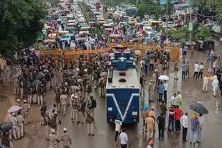 farmers protest in karnal