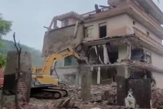 Bulldozer action in Gurugram