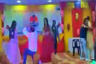 Singrauli dance on obscene songs