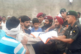 Martyr Naresh Kumar last rites in Jhunjhunu with state honour