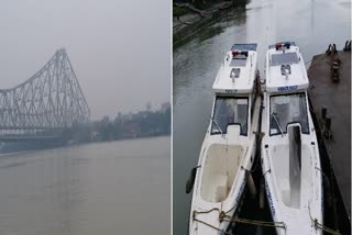 Strict vigilance by Kolkata police at ghats of city before Tarpan in Mahalaya