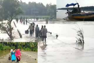 Godavari disturbing once again  Lankan villages flooded