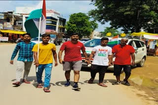 Balrampur to Raipur tiranga yatra