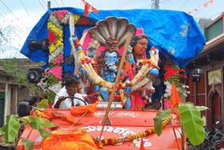 Ganesha idol immersion procession