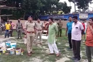 Durga Puja 2022 Raiganj Police Super Md Sana Akhtar Checks Puja Pandals Security