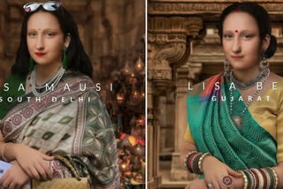 twitter user imagines Mona Lisa as a resident of different states in India