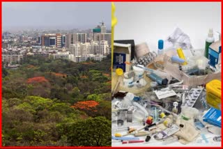 Medical waste in aarey forest