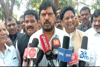 Union Minister of State for Social Justice Ramdas Athawale