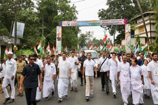 ഭാരത് ജോഡോ യാത്ര  പാലക്കാട്  രാഹുൽ ഗാന്ധി  Palakkad  rahul gandhi  ഷൊർണൂർ  വിഡി സതീശൻ  കെ മുരളീധരൻ  രമേശ് ചെന്നിത്തല  vd satheesan  പട്ടാമ്പി  Shornur