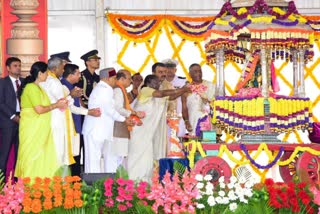 The President started his speech in Kannada