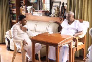 minister-sudhakar-inquired-about-hd-devegowda