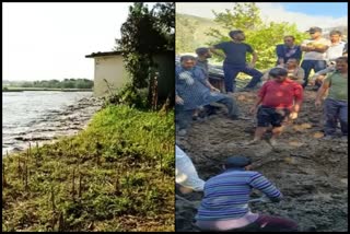 Damage due to heavy rain in Himachal