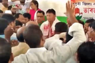 Assam Congress workers clash