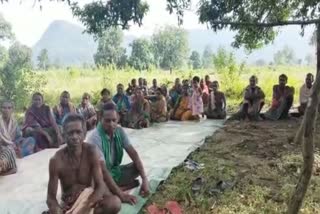 villagers protest for Compensation in nayagarh